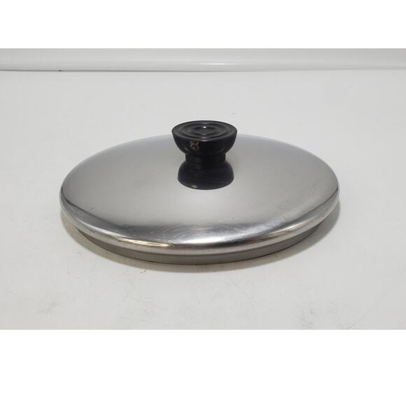 Vintage Revere Ware Stainless Steel Pot Lid 6.25 OD, 5.75 ID, PRE-OWNED - Picture 1 of 4